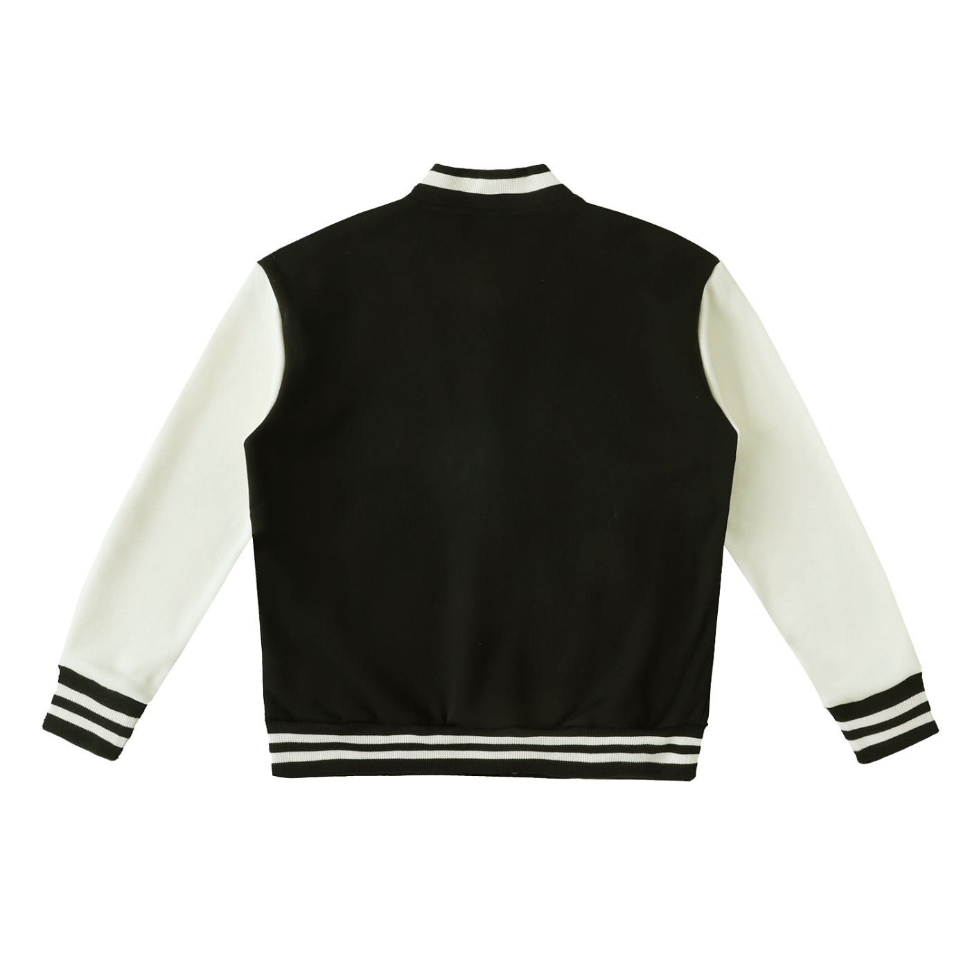 Stacia Two-Tone Fleeced Varsity Jacket