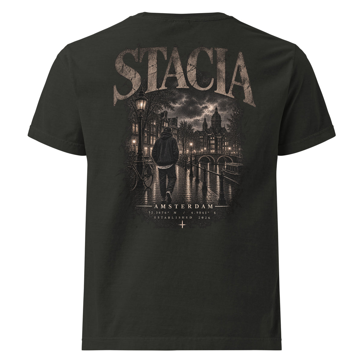 City Series T-Shirt (Amsterdam) - STACIA graphic streetwear - front view