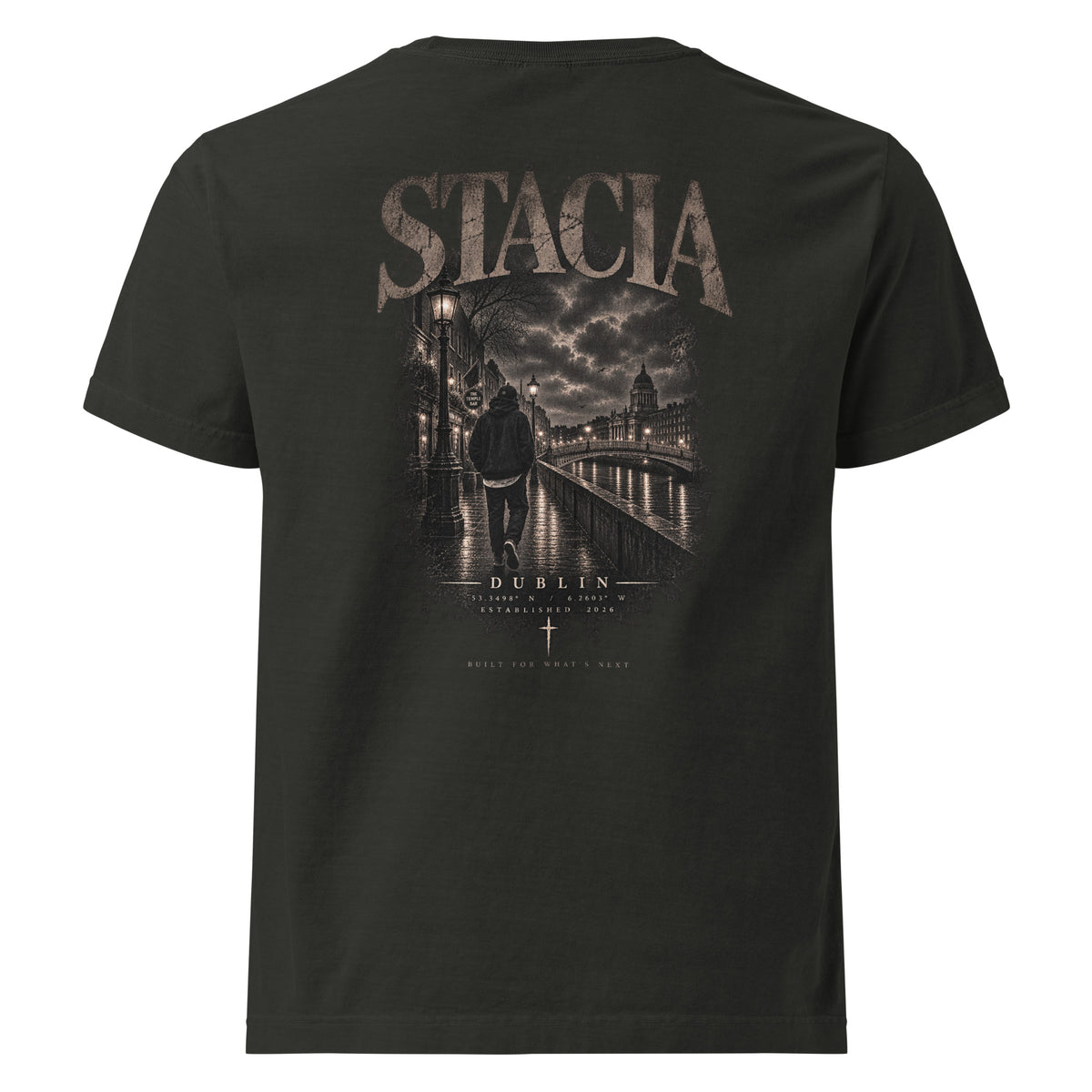 City Series T-shirt (Dublin) - STACIA graphic streetwear - front view
