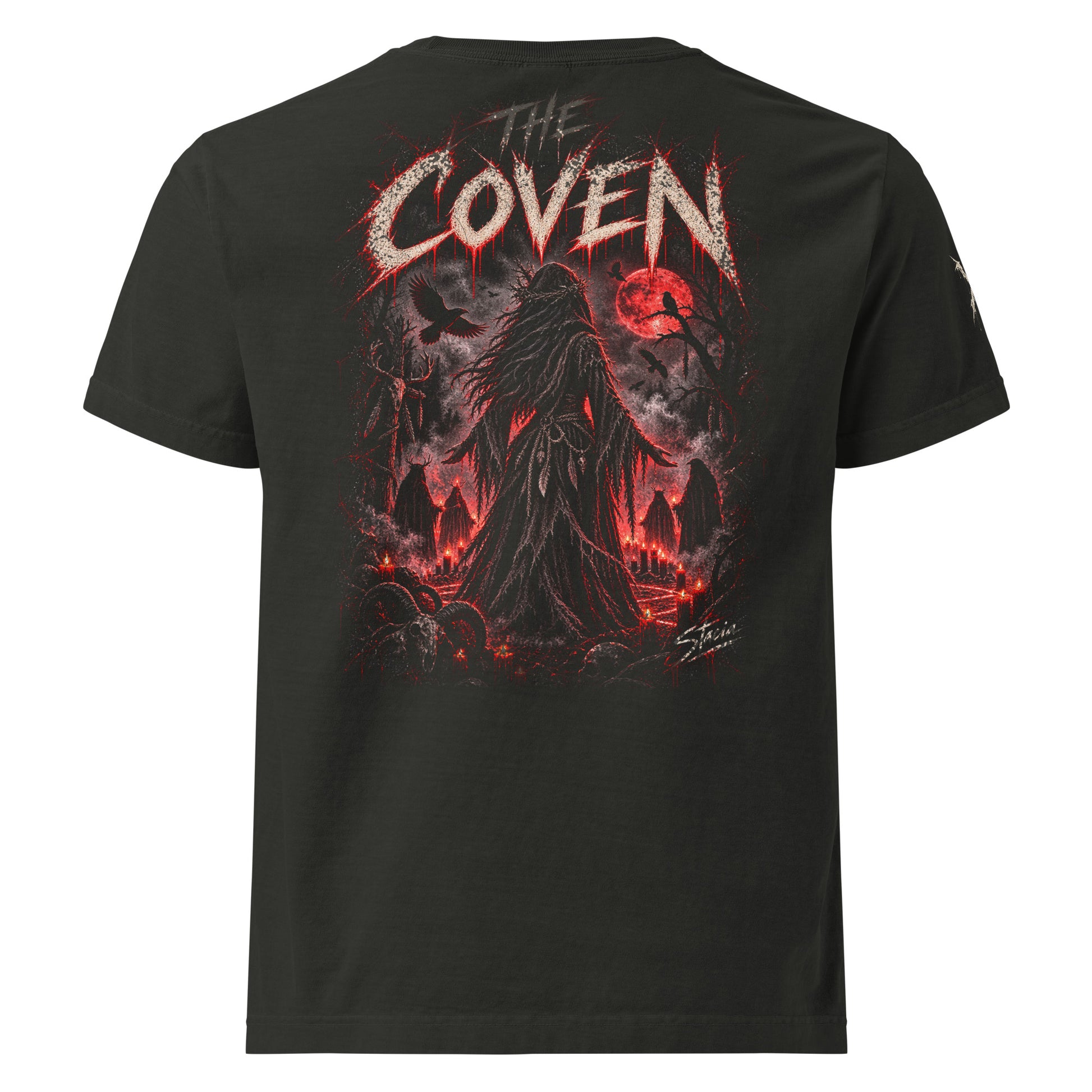 Coven Horror StreetWear Oversized T-Shirt - STACIA graphic streetwear - front view