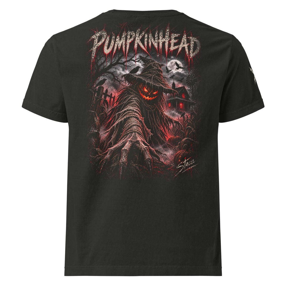 Pumpkinhead Horror StreetWear Oversized T-Shirt - STACIA graphic streetwear - front view