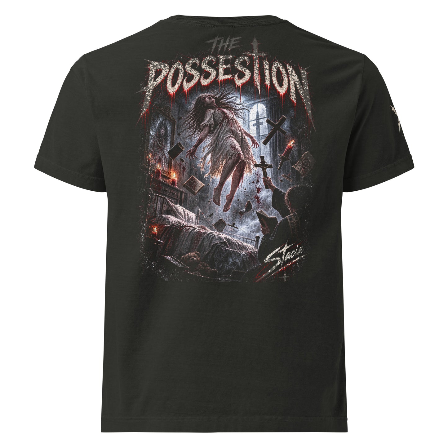 The Possessed Horror StreetWear Oversized T-Shirt - STACIA graphic streetwear - front view