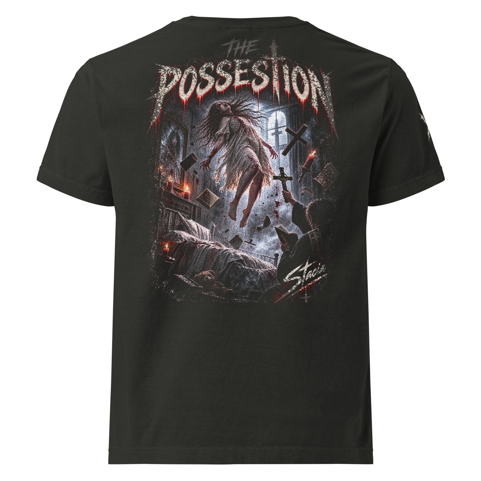 The Possessed Horror StreetWear Oversized T-Shirt - STACIA graphic streetwear - front view