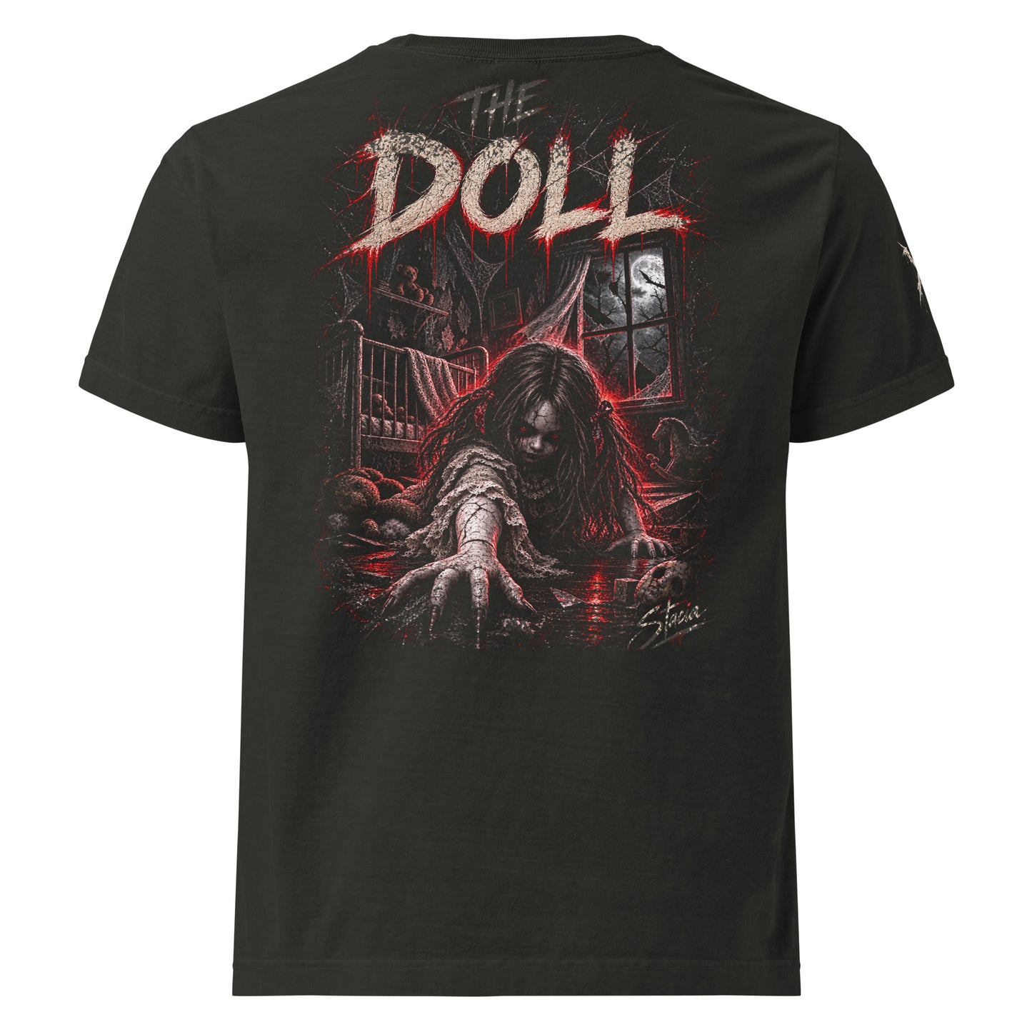 Alternative Doll Horror StreetWear Oversized T-Shirt - STACIA graphic streetwear - front view