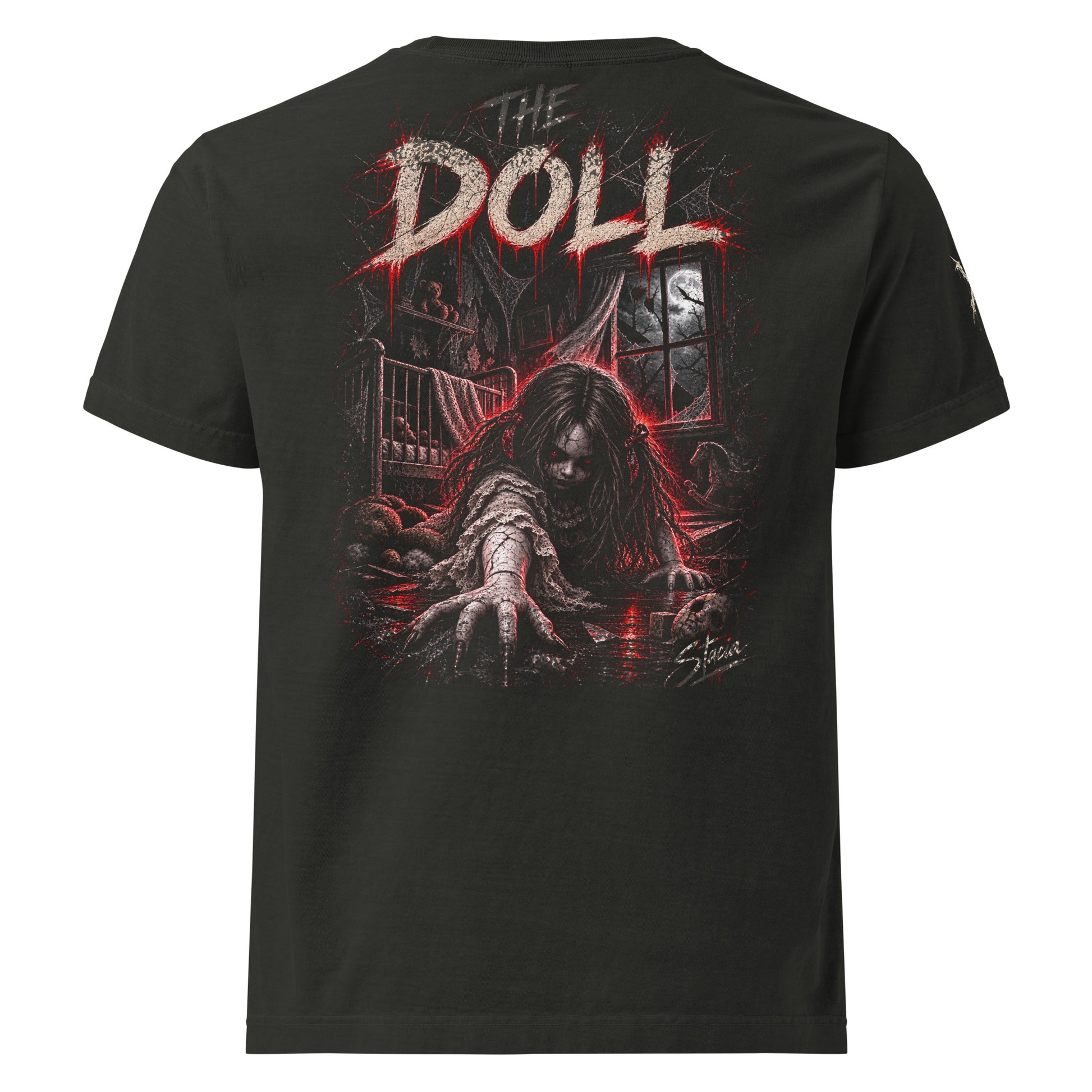 Alternative Doll Horror StreetWear Oversized T-Shirt - STACIA graphic streetwear - front view