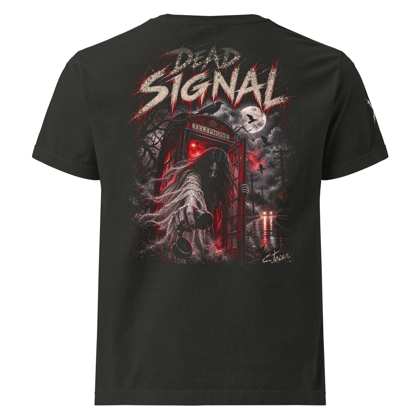 Dead Signal Horror StreetWear Oversized T-Shirt - STACIA graphic streetwear - front view