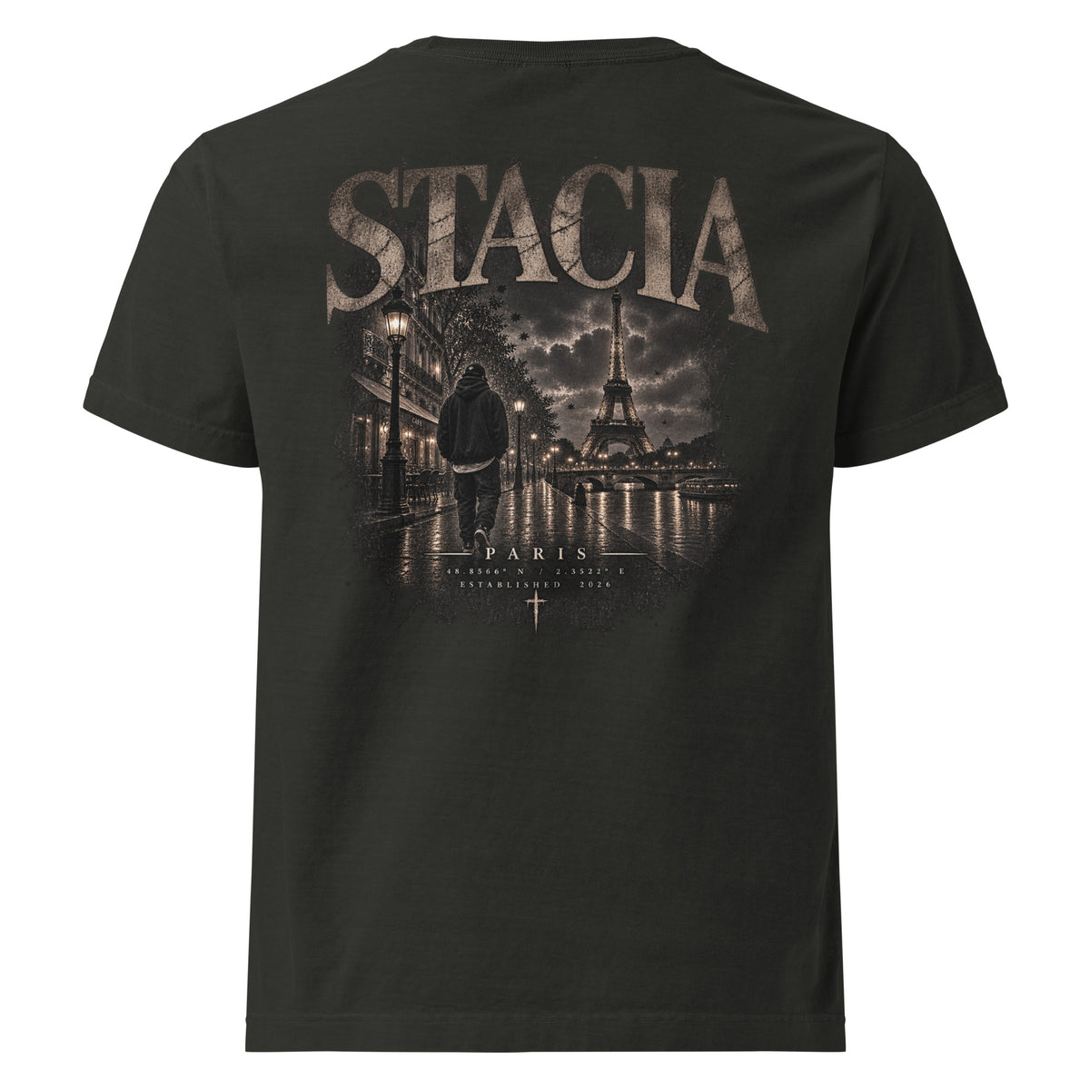 City Series T-shirt (Paris) - STACIA graphic streetwear - front view