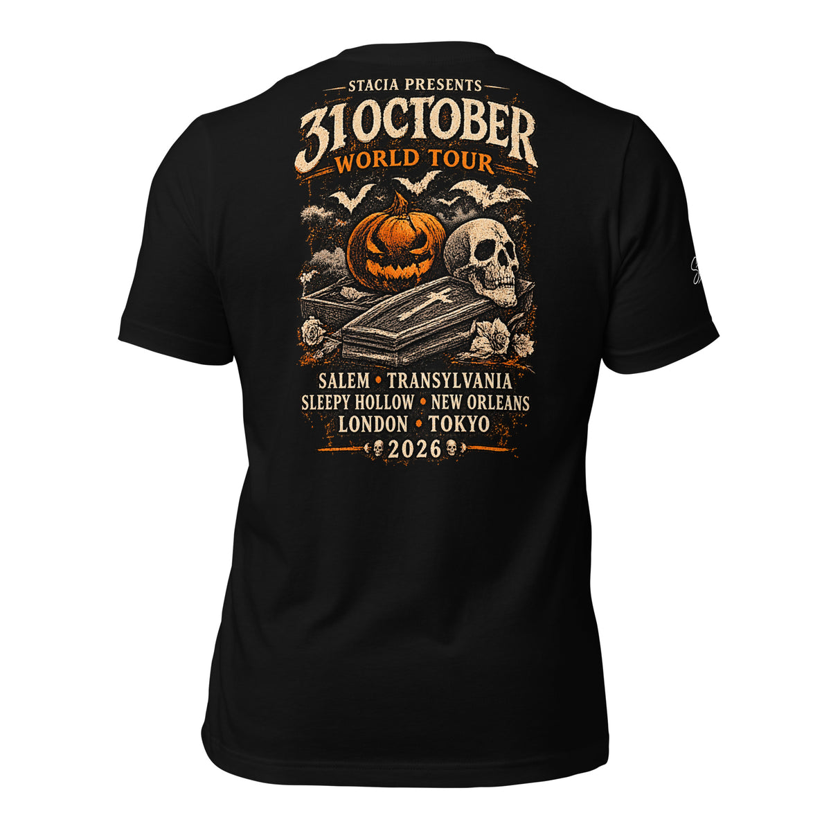 World Tour T-shirt - STACIA graphic streetwear - front view