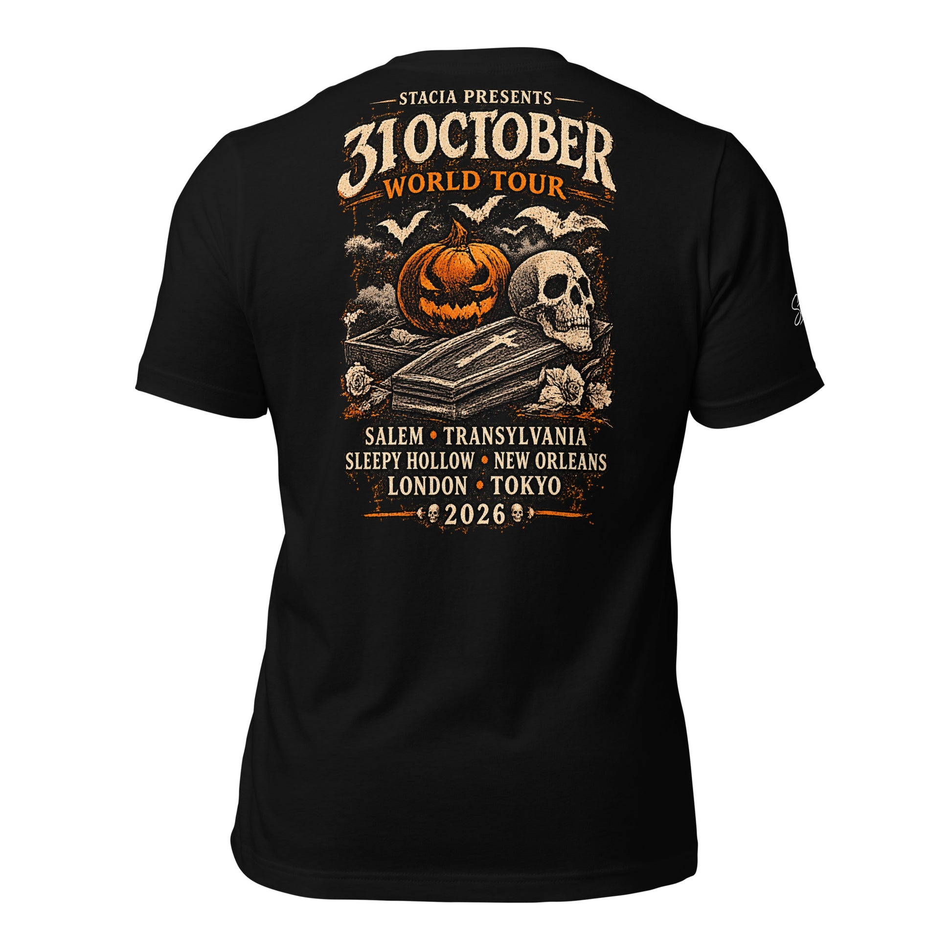 World Tour T-shirt - STACIA graphic streetwear - front view