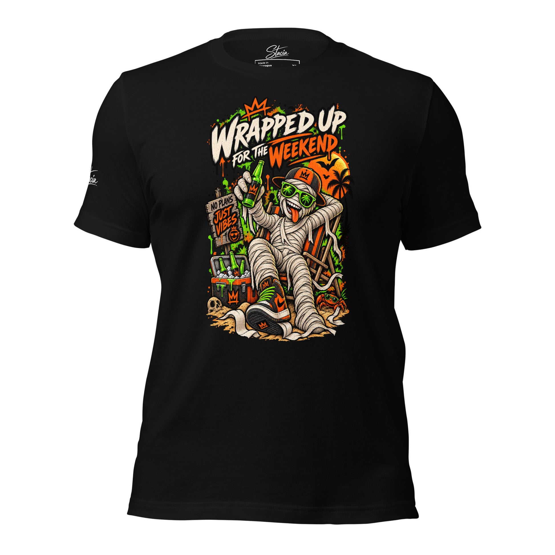 Wrapped Up T-shirt - STACIA graphic streetwear - front view