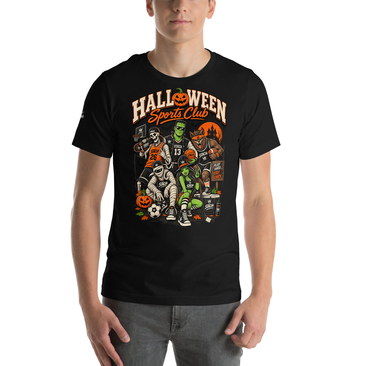 Sports Club - STACIA graphic streetwear - front view