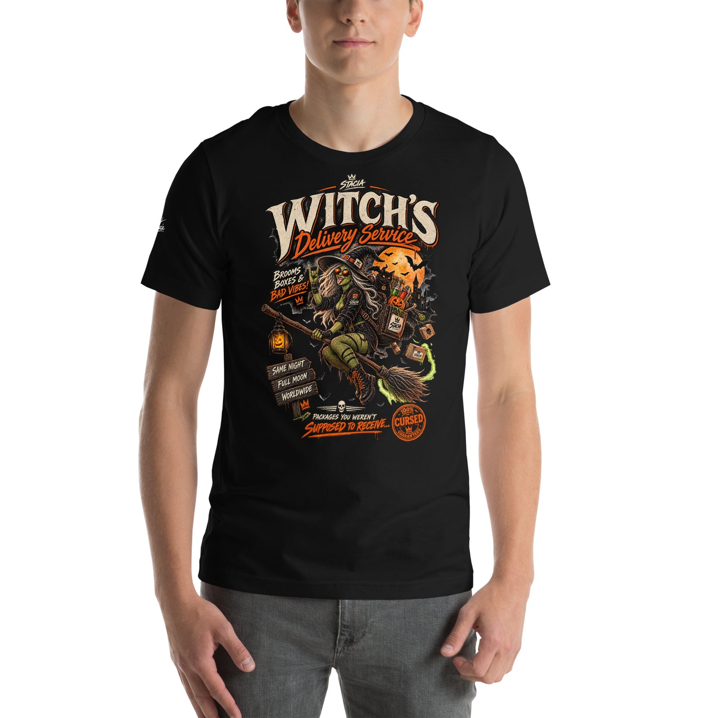 Witches Delivery - STACIA graphic streetwear - front view