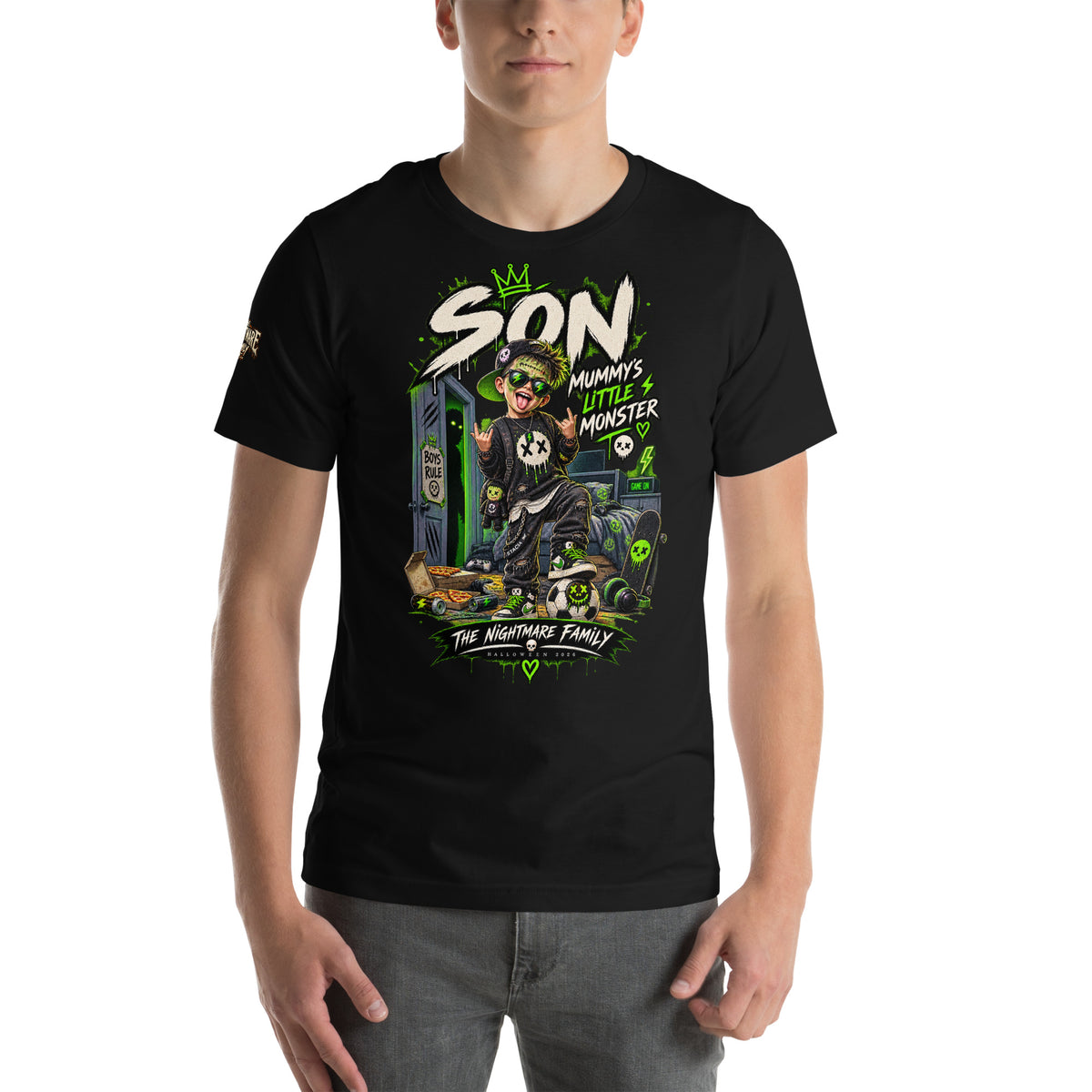 Nightmare Family Son - STACIA graphic streetwear - front view