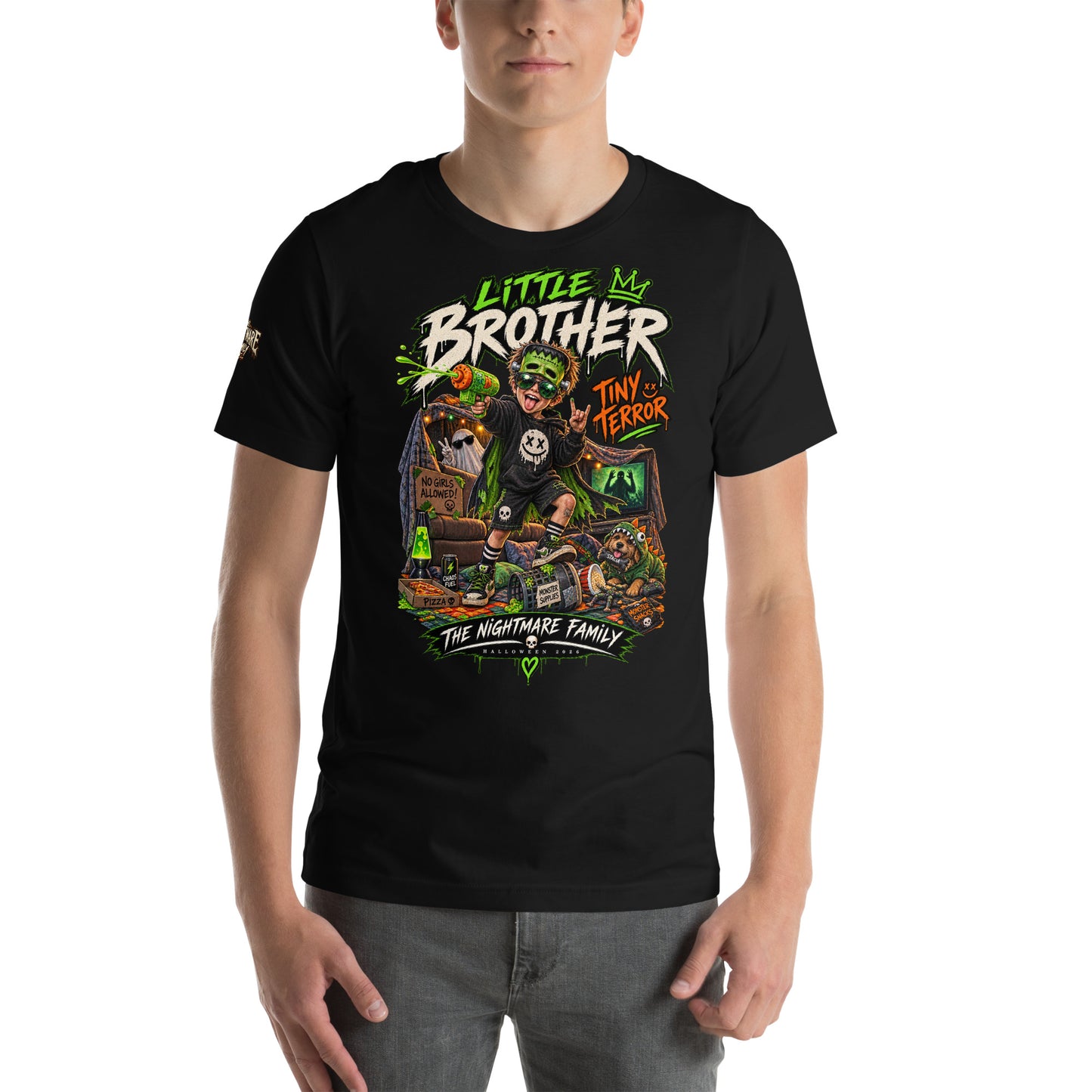 Nightmare Family Little Brother - STACIA graphic streetwear - front view