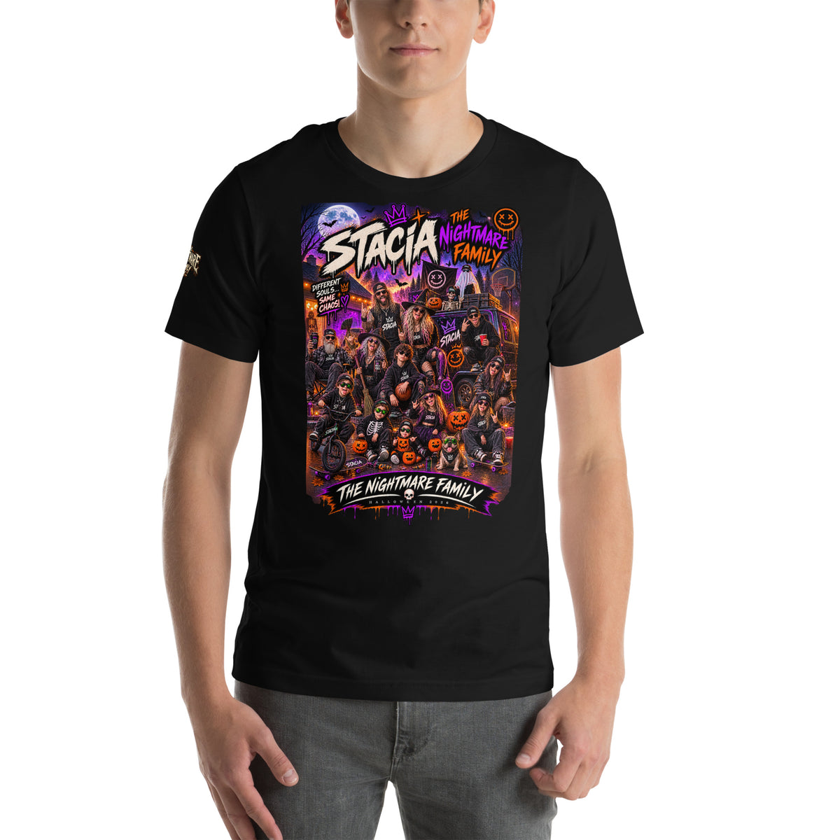 The Nightmare Family - STACIA graphic streetwear - front view