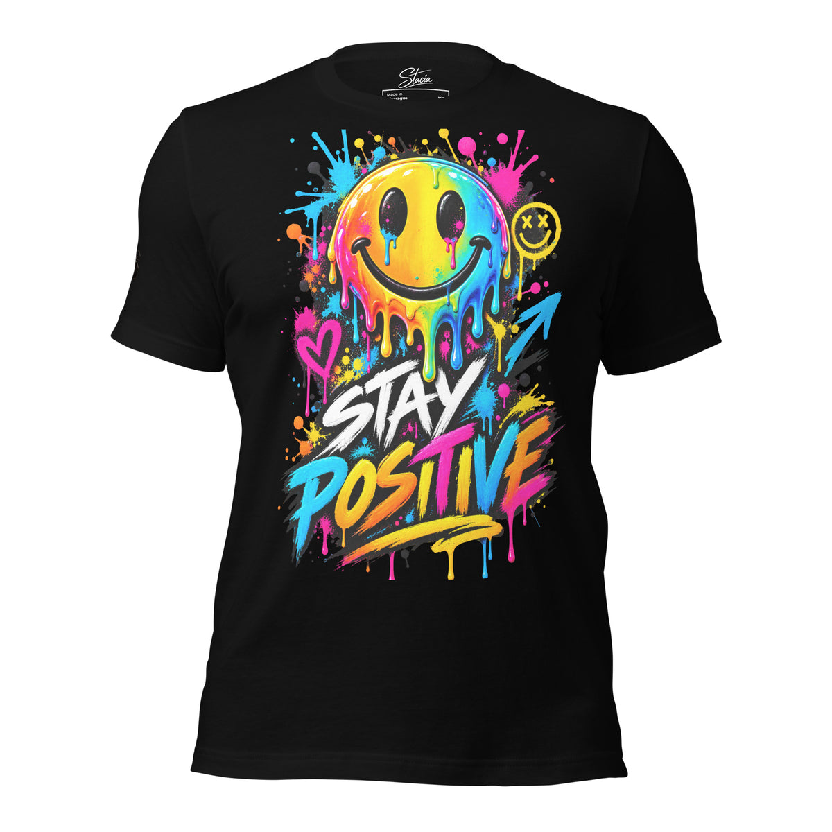 Stay Positive - STACIA graphic streetwear - front view
