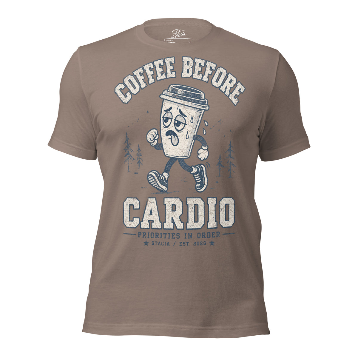Coffee Before Cardio - STACIA graphic streetwear - front view