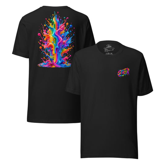 Graffiti Paint T-Shirt - STACIA graphic streetwear - front view