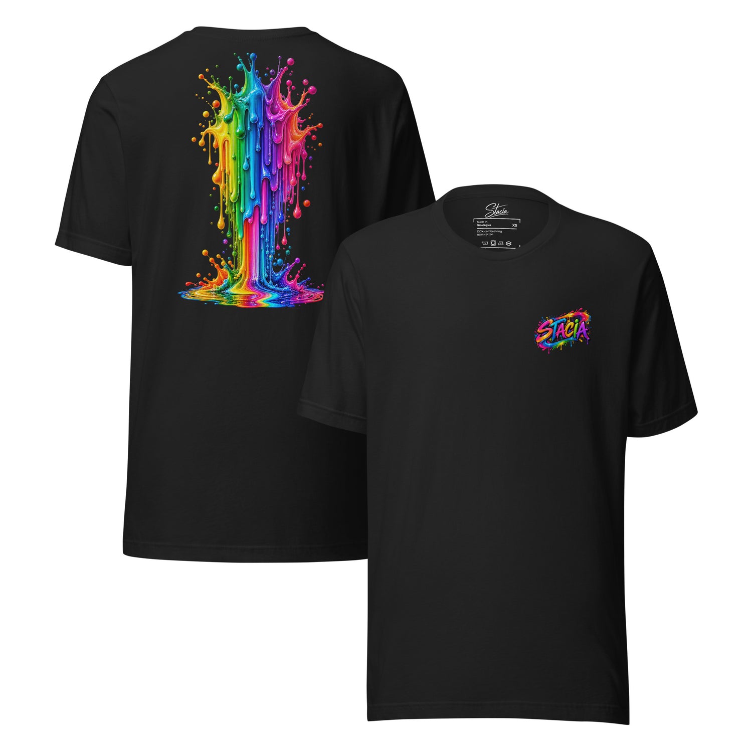 Graffiti Paint T-Shirt - STACIA graphic streetwear - front view