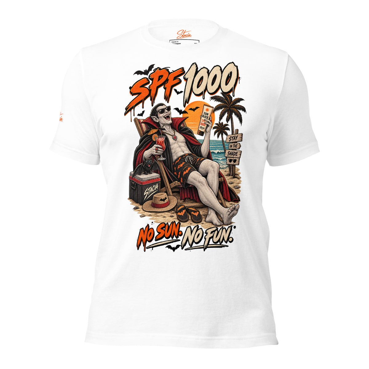 No Sun T-shirt - STACIA graphic streetwear - front view